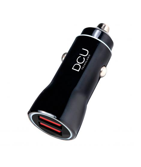 DCU Tecnologic Cargador de Coche - 2xUSB 4.8A - Carga Rapida en Movimiento - Compacto y Duradero - Eficiente y Potente - Color N