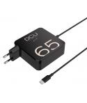 DCU Tecnologic Cargador USB-C 65W Cable Largo - Carga Rapida y Eficiente - Color Negro