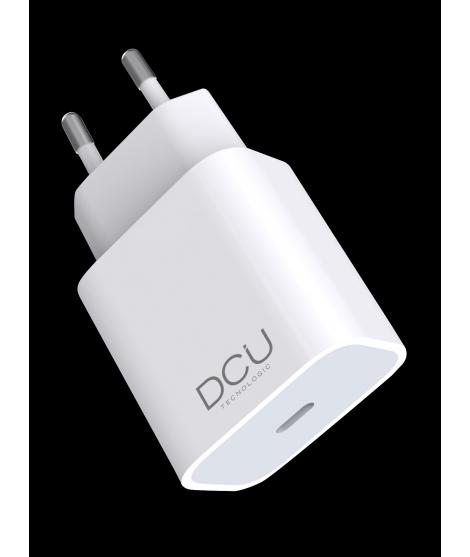 DCU Tecnologic Cargador USB Tipo C PD 20W - Color Blanco