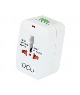 DCU Tecnologic Adaptador de Viaje Universal - Conecta tus Dispositivos en Cualquier Pais - Voltaje y Corriente Ideales para tus 