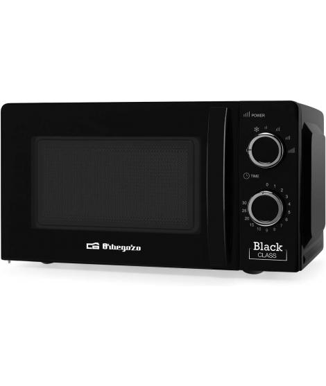 Orbegozo Mi 2117 Microondas - Capacidad 20L - Potencia 700W - 6 Niveles de Potencia - Temporizador 30min - Color Negro