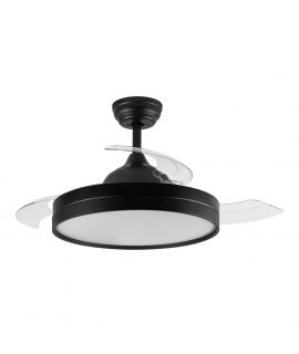 Orbegozo CP 137105 Ventilador de Techo Elegance Eficiente y Silencioso - Aspas Retractiles - Motor DC - Luz LED - Mando a Distan