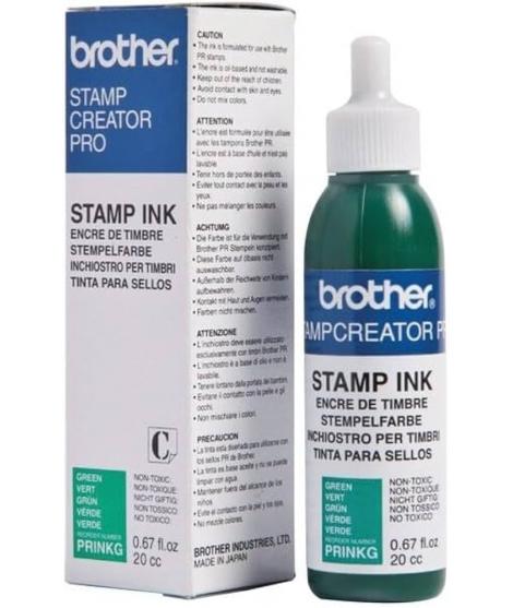 Brother Bote de Tinta Verde para Maquina de Sellos SC2000 20cc