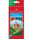 Faber-Castell Classic Colour Pack de 12 Lapices Hexagonales de Colores - Resistencia a la Rotura - Colores Surtidos