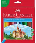 Faber-Castell Classic Colour Pack de 24 Lapices de Colores Hexagonales - Resistencia a la Rotura - Colores Surtidos