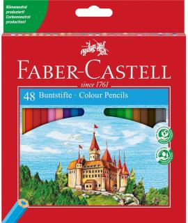 Faber-Castell Classic Colour Pack de 48 Lapices Hexagonales de Colores - Resistencia a la Rotura - Colores Surtidos