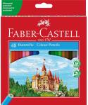 Faber-Castell Classic Colour Pack de 48 Lapices de Colores Hexagonales - Resistencia a la Rotura - Colores Surtidos