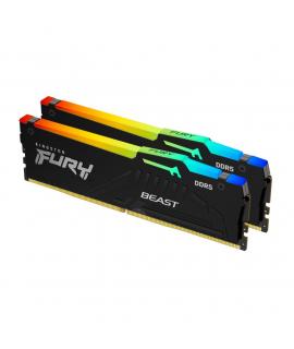 Kingston Fury Beast RGB Memoria RAM DDR5 6000MT/s 32GB (2x16GB) CL30 DIMM