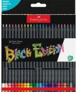 Faber-Castell Black Edition Pack de 24 Lapices de Colores - Mina Supersuave - Madera Negra - Ideales para Dibujo sobre Papel Cla