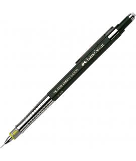 Faber-Castell TK-Fine Vario L Portaminas HB 0.35mm - Con Goma de Borrar - Clip de Metal - Color Verde