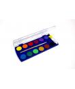 Pelikan Acuarelas Escolares - 12 Colores - Acuarela Escolar F355 - Caja de 12 Colores + 1 Pincel - Faciles de Diluir - Resistent