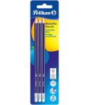 Pelikan Blister de 3 Lapices de Madera HB - Punta de Grafito HB - Cuerpo Barnizado - Mina Resistente