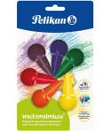 Pelikan Ceras de Raton BL6  - Forma Ergonomica - No Mancha - Colores Surtidos