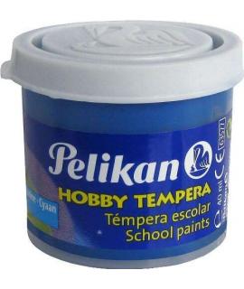 Pelikan Tempera Escolar Frasco 40ml - Facil de Lavar - Ideal para Actividades Escolares - Color Azul