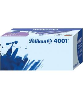 Pelikan Caja de 6 Cartuchos 4001 TP/6 - Tinta de Alta Calidad - Compatible con Plumas Estilograficas - Color Azul Real