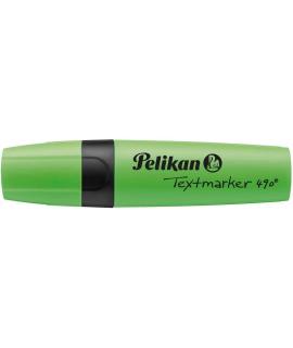 Pelikan Subrayador Textmarker 490 - Base de Agua - 3 Anchos de Trazo - Color Verde Fluorescente
