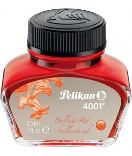 Pelikan Tinta 4001 No.78 - Frasco 30ml - Frasco de 30ml - Asegura el Perfecto Funcionamiento de la Estilografica - Color Rojo