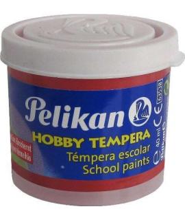 Pelikan Tempera Escolar Frasco 40ml - Facil de Usar - Ideal para Actividades Escolares - Color Bermellon