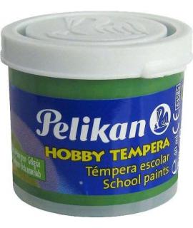 Pelikan Tempera Escolar Frasco 40ml - Facil de Lavar - Ideal para Actividades Escolares - Color Verde