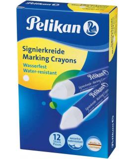 Pelikan Barra para Marcar 762/12 - 12mm - Resistente al Agua - Facil de Borrar - Ideal para Resaltar Texto - Color Blanco