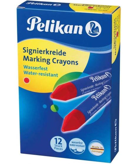 Pelikan Barra para Marcar 762/12 - 12mm - Resistente al Agua - Punta Biselada - Ideal para Resaltar Textos - Color Rojo