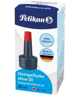 Pelikan Tinta de Sellar sin Aceite - 28ml - Secado Rapido - Resistente al Agua - Color Rojo Intenso