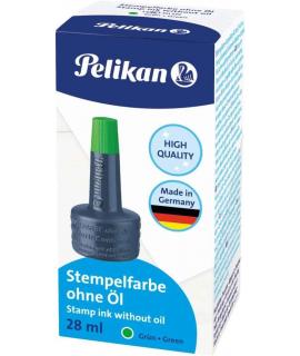 Pelikan Tinta de Sellar sin Aceite - 28ml - Secado Rapido - Resistente al Agua - Color Verde Intenso