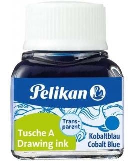 Pelikan Tinta China 523 10ml N.8 - 10ml - Ideal para Dibujo y Caligrafia - Resistente al Agua - Color Azul Cobalto