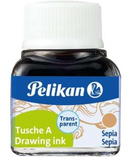 Pelikan Tinta China 523 10ml N.15 - 10ml - Tinta de Alta Calidad - Ideal para Dibujo y Caligrafia - Color Sepia