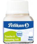 Pelikan Tinta China 523 10ml N.18 - 10ml - Resistente al Agua - Secado Rapido - Color Blanco