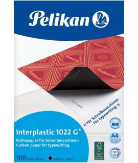 Pelikan Paquete de 100 Papel Carbon Interplastic 1022G - 100 Folios - Alta Calidad - Facil de Usar - Ideal para Copias Precisas 