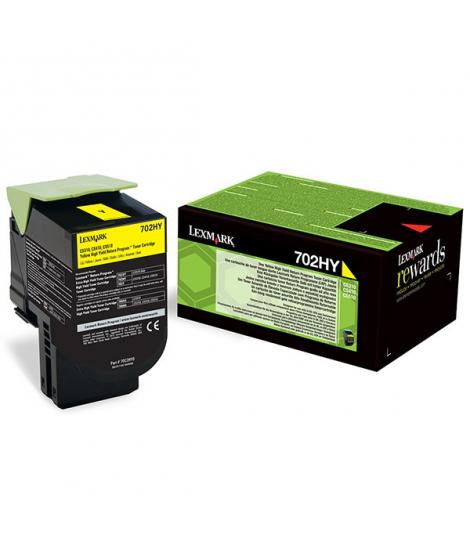 Lexmark CS310/CS410/CS510 Amarillo Cartucho de Toner Original - 70C2HY0/70C2HYE/70C0H40/702HY