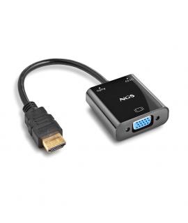 NGS Chamaleon Adaptador HDMI a SVGA + Audio Full HD + Cable de Aimentacion Incluido - Color Negro