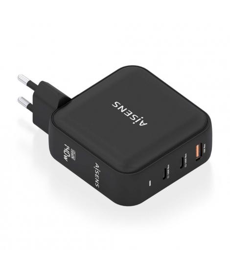 Aisens Cargador GAN 140W - 2xUSB-C PD3.1 QC4.0 - 1xUSB-A QC3.0