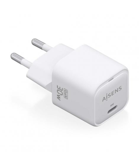 Aisens Cargador GAN 30W - 1xUSB-C PD3.0 QC4.0