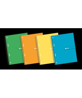Enri A5+ Europeanbook - Tapa Extradura Resistente - Espiral Duradero - 140 Hojas de Papel de Alta Calidad - Formato 5x5 - Colore