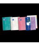 Oxford Europeanbook A5+ Cuaderno Espiral 100 Hojas Cuadricula 5x5 - Tapa Extradura Acabado Brillante - 5 Pestañas Troqueladas - 