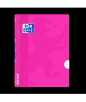 Oxford Libreta Grapada Openflex A4 - Tapa de Plastico Resistente - Grapada para Mayor Durabilidad - Pauta 3.5 con Margen para Or