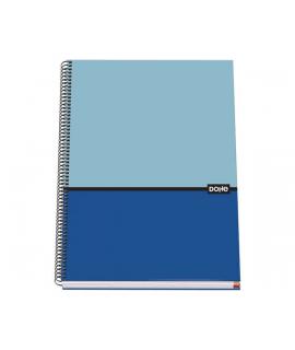 Dohe Cuaderno Espiral Tapa Dura A4 - 228x300mm - Cubierta Carton Forrado - Espiral Metalico Negro - 100 Hojas Offset 90g Micrope