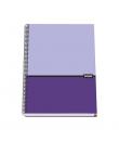 Dohe Cuaderno en Espiral de Tapa Dura A4 - 228x300mm - Cubierta en Carton Forrado con Papel Impreso a Todo Color y Plastificado 