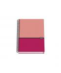 Dohe Cuaderno Espiral Tapa Dura A5 - 162x210mm - Cubierta Carton Forrado - Espiral Metalico Negro - 100 Hojas Offset 90g Micrope