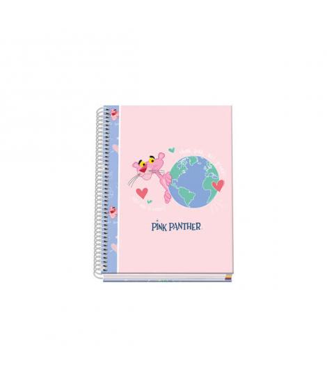 Dohe Cuaderno Espiral Tapa Dura A5 - 162x210mm - Cubierta Carton Forrado - Espiral Metalico Blanco - 100 Hojas Offset 90g Microp
