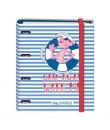 Dohe Cuaderno de Carton Forrado - 35mm - 100 Hojas Offset 90g - 4 Anillas Niqueladas - 4 Separadores Polipropileno - Sobre Trans