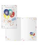 Dohe Pack de 6 Tarjetas de Felicitacion de Cumpleaños - 11.5x17cm - Impresas a Todo Color - Estampaciones con Pelicula de Color 