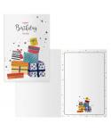 Dohe Pack de 6 Tarjetas de Felicitacion de Cumpleaños - 11.5x17cm - Impresion a Todo Color - Estampaciones con Pelicula de Color