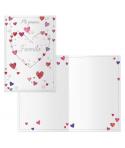 Dohe Delicia Pack de 6 Tarjetas de Felicitacion San Valentin - 11.5x17cm - Impresion a Todo Color - Estampaciones con Pelicula d