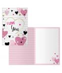 Dohe Pack de 6 Tarjetas de Felicitacion de San Valentin - 11.5x17cm - Impresas a Todo Color - Estampaciones con Pelicula de Colo
