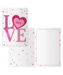 Dohe Sunday Pack de 6 Tarjetas de Felicitacion San Valentin - 11.5x17cm - Impresion a Todo Color - Estampaciones con Pelicula de