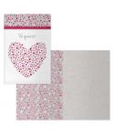 Dohe Pack de 6 Tarjetas de Felicitacion de San Valentin - 11.5x17cm - Impresas a Todo Color - Estampaciones con Pelicula de Colo