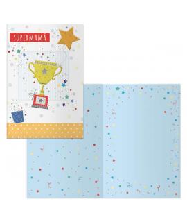 Dohe Tarjeta de Felicitacion Dia de la Madre - 11.5x17cm - Impresas a Todo Color - Estampaciones con Pelicula de Color - Estampa
